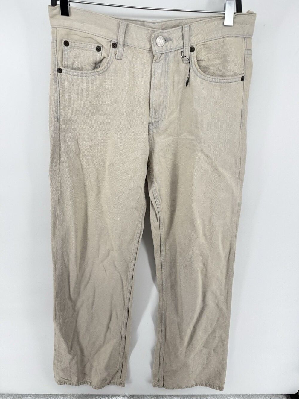 Zara Acid Wash Distressed Size 6 The Loose Fit” Jeans  School Casual